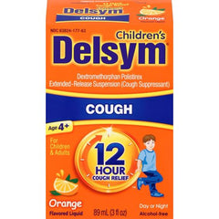 Delsym Children's Cough 12HR Orange Flavored Liquid 3fl oz