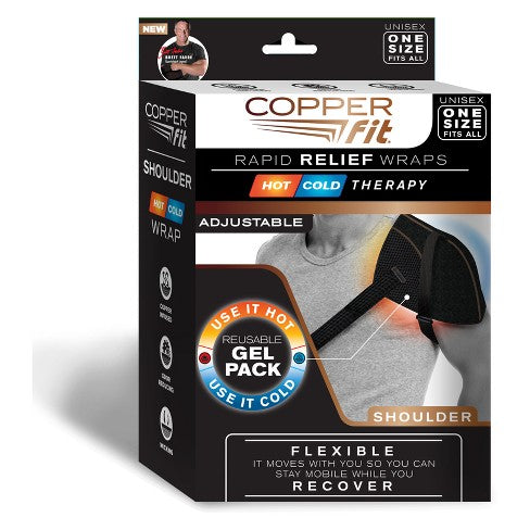 COPPER FIT RAPID RELIEF SHOULDER HOT/COLD THERAPY ONE SIZE FITS MOST