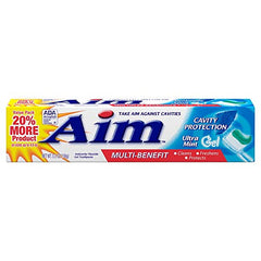 Aim Cavity Protection Multi-Benefit Ultra Mint Gel Toothpaste 5.5oz