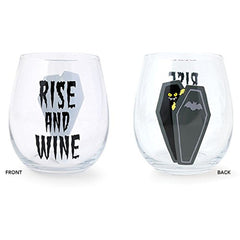 Burton and Burton Halloween Rise and Wine Stemless Wine Glass