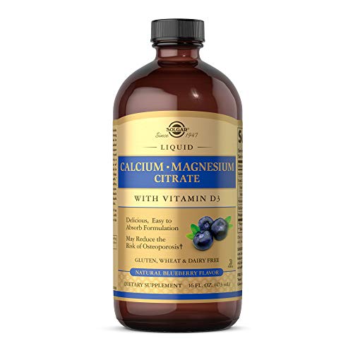 Solgar Calcium Magnesium Citrate w/D3 Blueberry 16oz