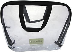 Sicara Clear Cosmetic Bag Lg W/ Handle