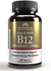 Windmill Natural Vitamins Quick Melt B12 3000mcg (60 tablets)
