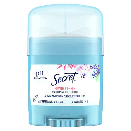 Secret Powder Fresh 24hr Invisible Solid Antiperspirant/Deodorant 0.5oz (travel size)
