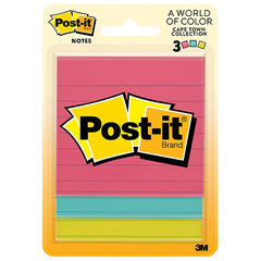 Post-It Cape Town Collection Lined 3pk-50ea