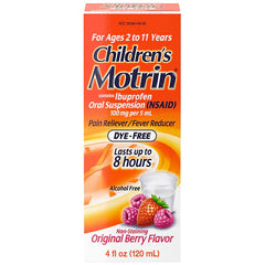 Children's Motrin Dye-Free Berry 4fl oz