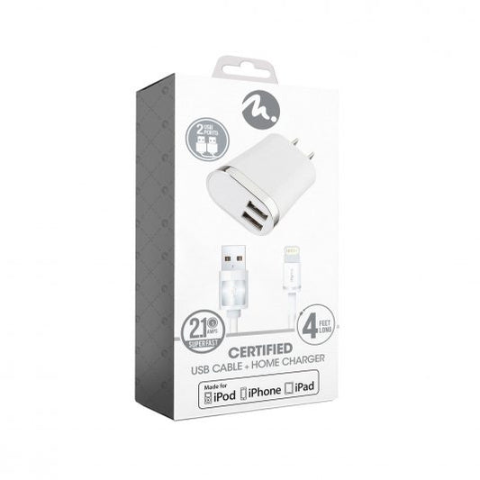FIFO MFI USB CABLE+HOME CHARGER