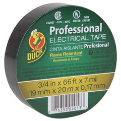 Duck Professional Electrical Tape Black 3/4in x 66ft
