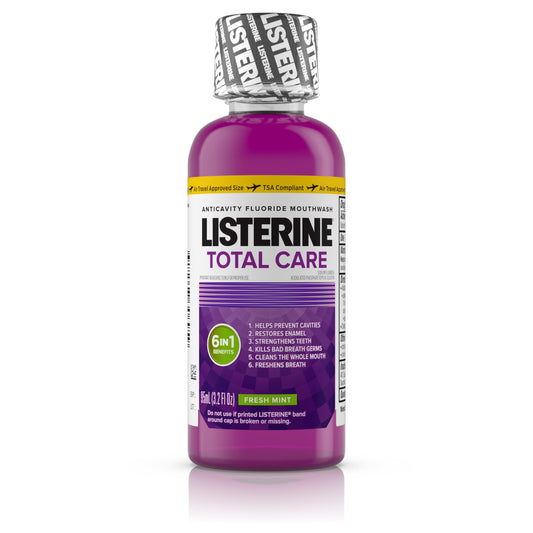 Listerine Total Care Fresh Mint Mouthwash 3.2fl oz (travel size)