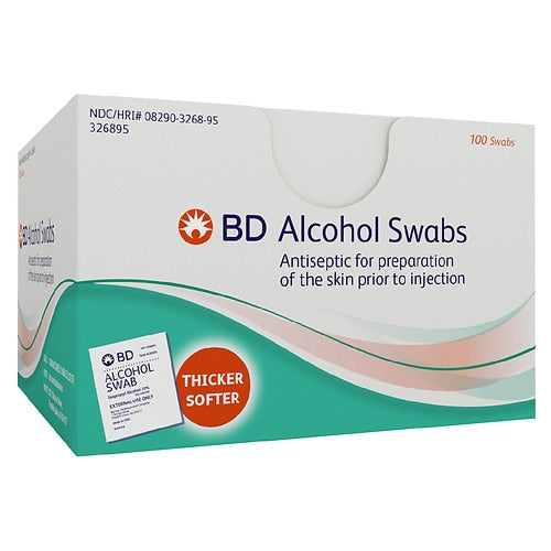 BD Alcohol Swabs 100count