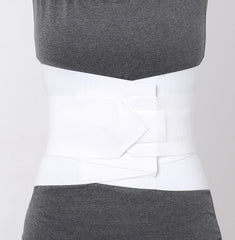 10" LUMBOSACRAL SUPPORT W/ DOUBLE PULL TENSION STRAPS MEDIUM (WHITE)