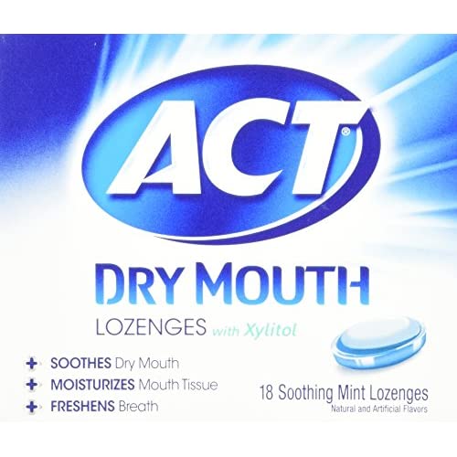 Act Dry Mouth Lozenges Soothing Mint 18ct