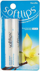 Softlips Vanilla Lip Protectant with SPF20 Net Wt 0.07oz (2g) Each