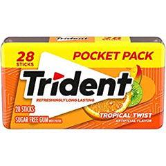 Trident Tropical Twist Sugarfree Gum 28sticks