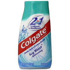 Colgate 2n1 Icy Blast Whitening Liquid Gel Toothpaste 4.6 oz
