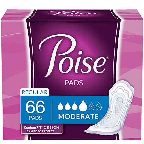 Poise Pads Moderate 66ct