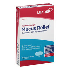 Leader Maximum Strength Mucus Relief (28 extended-release tablets)