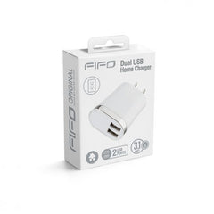 FIFO Dual USB Home Charger w/ Type C + USB Port