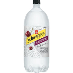 Schweppes Black Cherry Sparkling Seltzer Water 2 Liters
