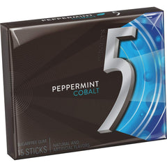 Wrigleys 5 Peppermint Cobalt Gum Sugarfree15ct