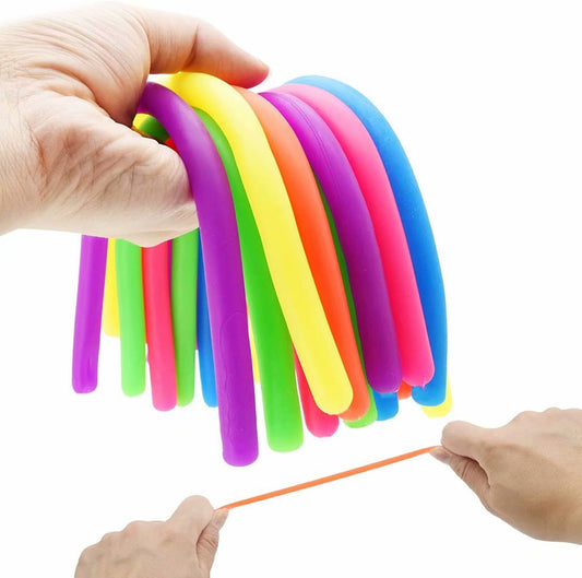 Fidget Stretchy Noodle Toys 3ct Assorted Colors