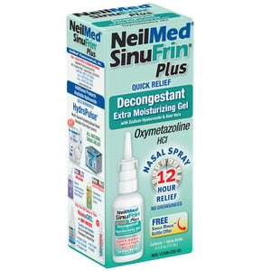 NeilMed SinuFrin Plus Decongestant Extra Moisturizing Gel Spray (1 spray bottle 0.5fl oz)