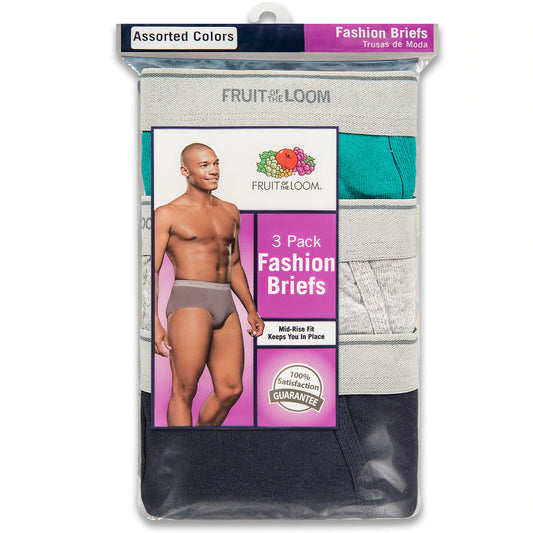 Fruit of The Loom Fashion Briefs Small 3ct