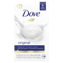 Dove Original Beauty Bar Soaps 22.5 oz 6 ct.