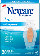 Nexcare Clear Waterproof Bandages- One Size (20 count)