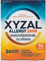 Xyzal Allergy 24Hour 10 tablets