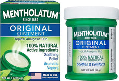 Mentholatum Original Ointment Topical Analgesic Rub 3oz