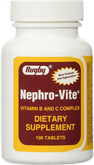 Rugby Nephro-Vite Vitamin B & C Complex (100 tablets)