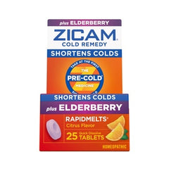 Zicam Cold Remedy RapidMelts Elderberry Citrus Flavor (25 quick dissolve tablets)