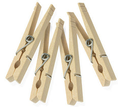 Honey Can Do 24pk Wood Clothespins