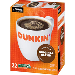 Dunkin' Original Blend Medium Roast Coffee K-Cup Pods 22ct