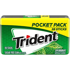 Trident Spearmint Gum Sugarfree 28sticks