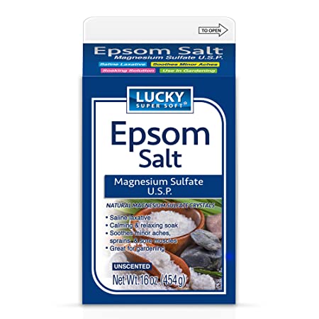 Lucky Epsom Salt Magnesium Sulfate Unscented 16 oz