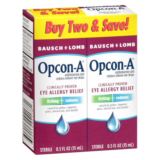 Bausch + Lomb Twin-Pack Opcon-A Eye Allergy Relief