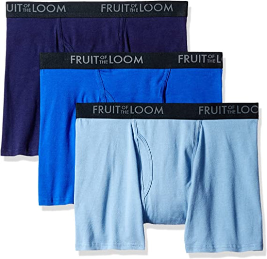 Fruit of The Loom Tri-Cool Tag-Free Boxer Briefs Medium 3ct
