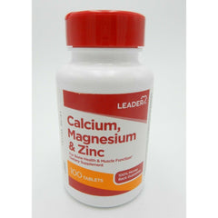 Leader Calcium, Magnesium & Zinc (100 tablets)