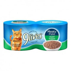 9Lives Meaty Pate w/ Real Chicken 4pk-5.5oz each