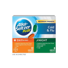 Alka-Seltzer Plus Cold & Flu Day/Night (20 liquid gels)