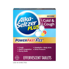 Alka-Seltzer Plus Severe Cold & Cough Citrus Flavor (20 effervescent tablets)