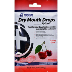 Hager Pharma Dry Mouth Drops Cherry Sugarless drops 26 pieces (2oz)