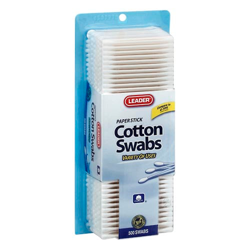 Leader Cotton Swabs Swab 500ct