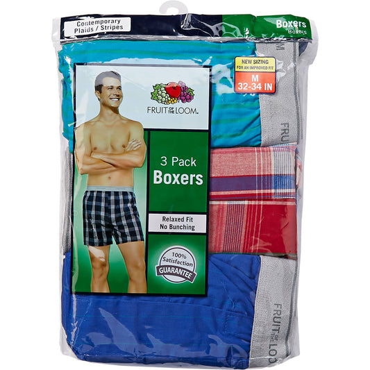 Fruit of The Loom Boxer Briefs Small 3ct
