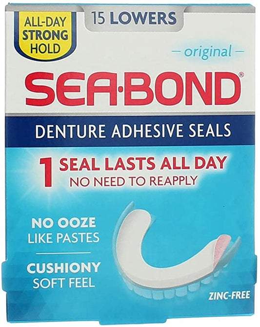 Sea Bond Denture Adhesive Seals 15 lowers