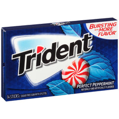 Trident Perfect Peppermint Sugarfree Gum 14sticks