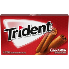 Trident Cinnamon Sugarfree Gum 14sticks