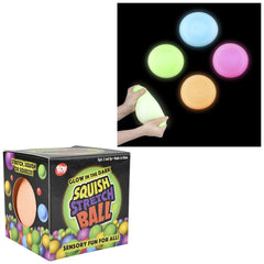 Glow in the Dark Squish Stretch Ball (colors may vary) 1ct